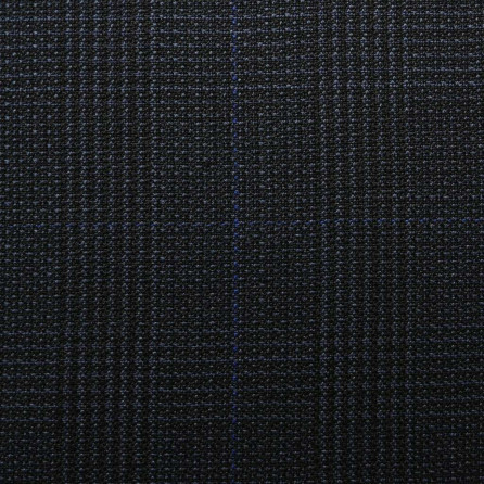 M620/2 Vercelli CV - Vải Suit 95% Wool - Xanh Dương Caro Đen